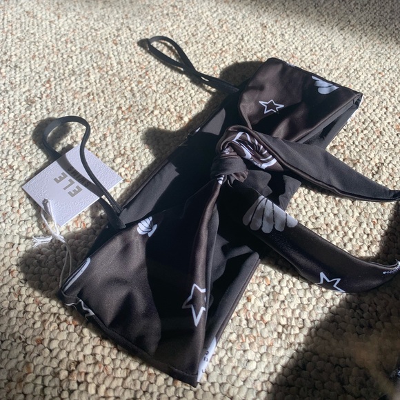 ELE swims Black Seashell High Cut Bikini Set - Picture 5 of 9